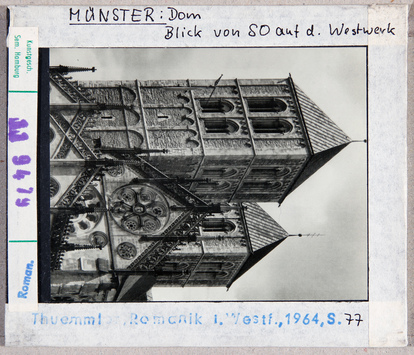 Vorschaubild Münster: Dom, Blick auf das Westwerk von SO 